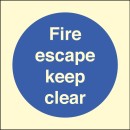 Fire Escape Keep Clear