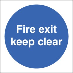 Fire Exit Keep Clear