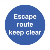 Escape Route - Keep Clear