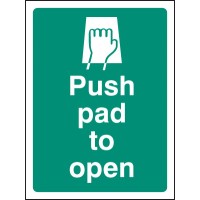 Push Pad to Open