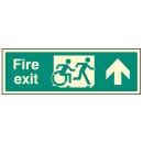 Inclusive Disabled Fire Exit Design - Arrow Up