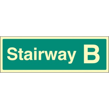 Stairway B - Stairway Dwelling ID Signs