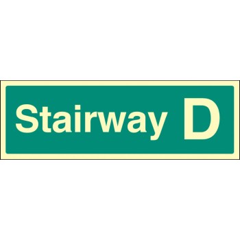 Stairway D - Stairway Dwelling ID Signs