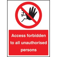 Access Forbidden to All Unauthorised Persons