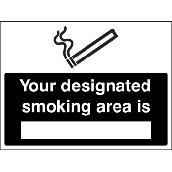 Your Designated Smoking Area Is (Space for Location)