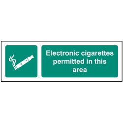 Electronic Cigarettes Permitted in this Area