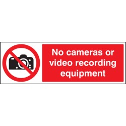 No Cameras Or Video Recording Equipment