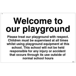 Welcome to our Playground Notice