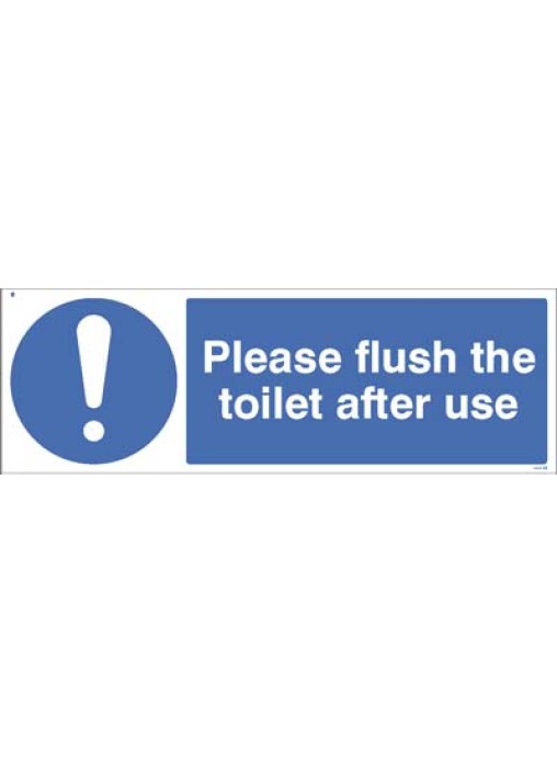 Please Flush The Toilet After Use