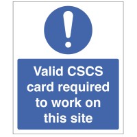 Valid CSCS Card Required