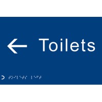 Braille - Toilets - Arrow Left