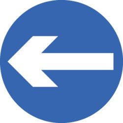 Direction Arrow Left / Right - Class R2 - Permanent 