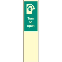 Door Plate - Turn to Open Right