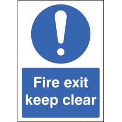 A4 - Fire Exit Keep Clear