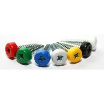 Green Poly Top Screws (Pack 12)