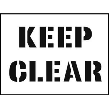 Stencil - Keep Clear