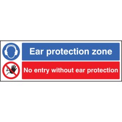 Ear Protection Zone - No Entry without Ear Protection