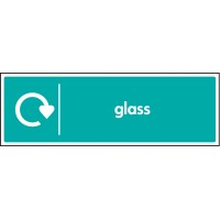 Glass - WRAP Recycling Sign