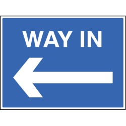 Way in - Arrow Left