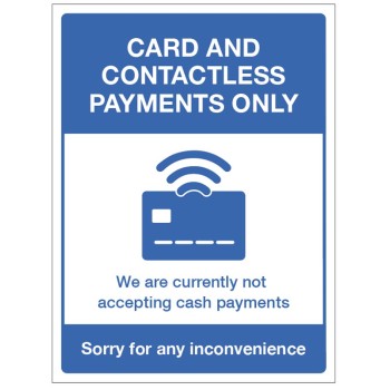 Card and Contactless Payments Only