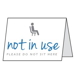 Please Do Not Sit Here - Double Sided Table Cards (Pack of 5)