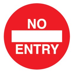 No Entry - Floor Graphic (Circle)