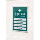 First Aiders Are - Adapt-a-Sign (Space for 6)